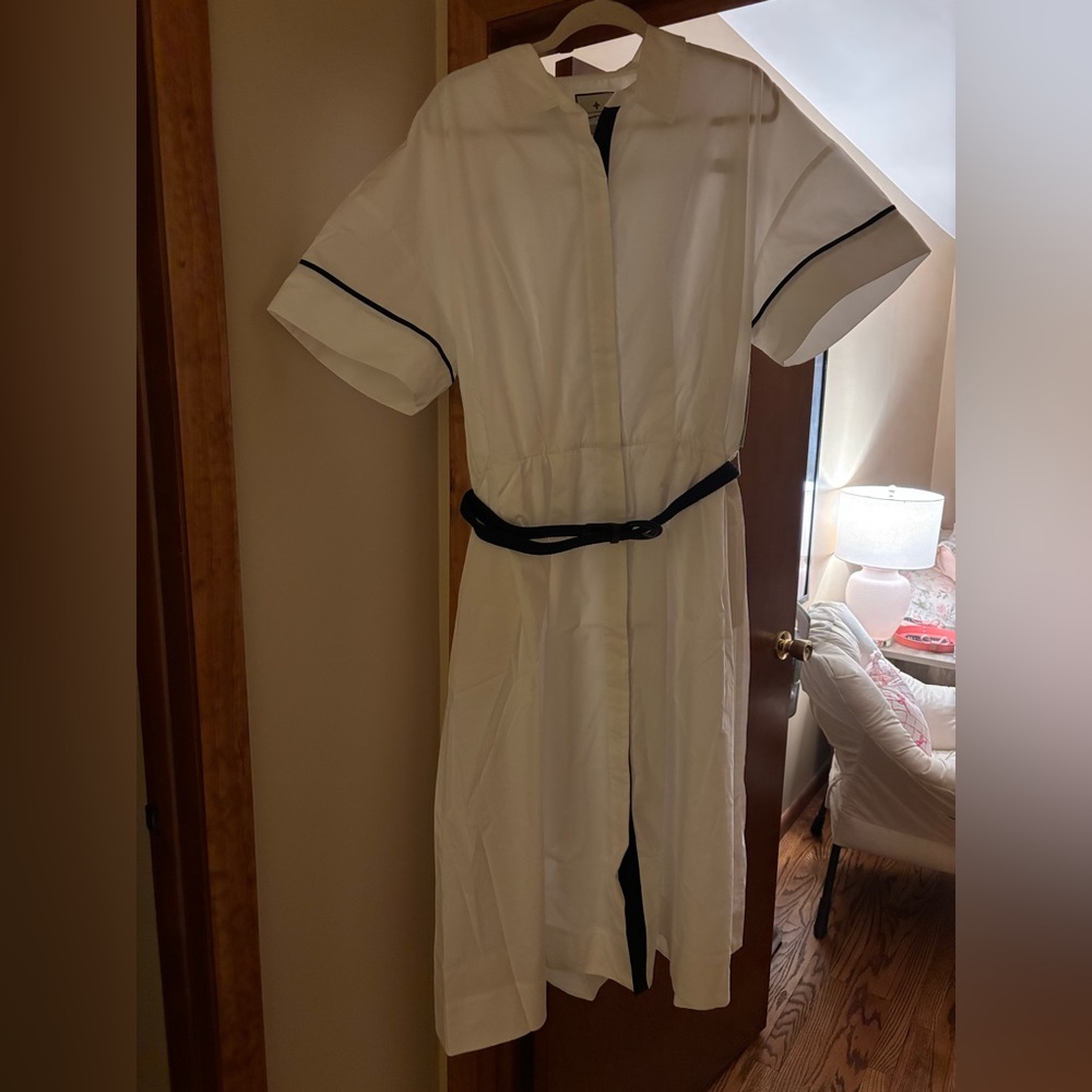 Tuckernuck White Piped Kate Dress